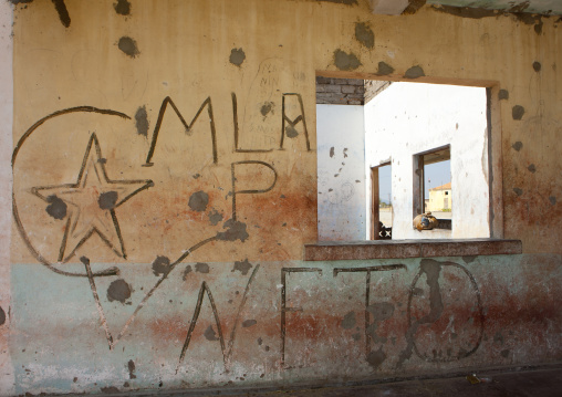 Ruins Of The Village Of Chitado After The Civil War, Angola
