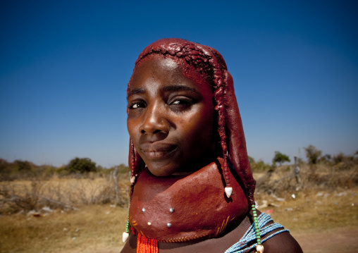 Miss Twenmona, A Girl From The Mumuhuila Tribe, Hale Village, Angola