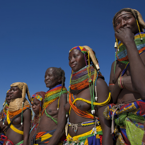 Group Of Mumuhuila Women, Hale Village, Angola