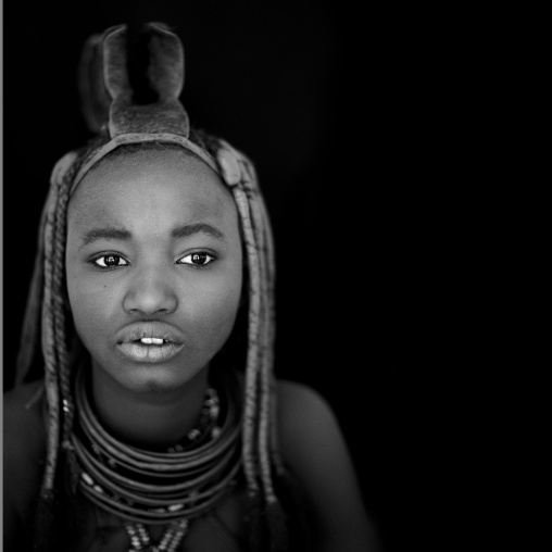 Himba Woman With Traditional Hairstyle, Angola