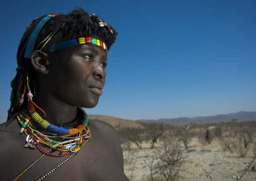 Mucawana Woman Wearing Ornaments, Angola