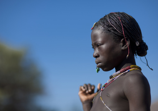 Mucawana Girl, Village Of Oncocua, Angola