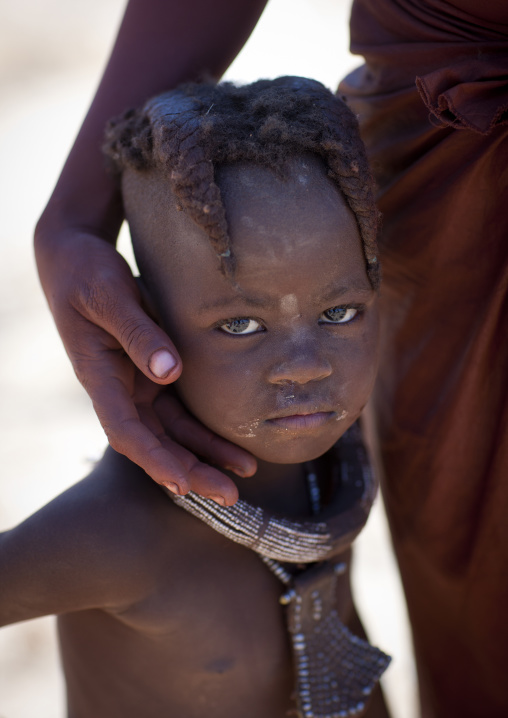 Muhimba Girl With Necklace, Village Of Elola, Angola