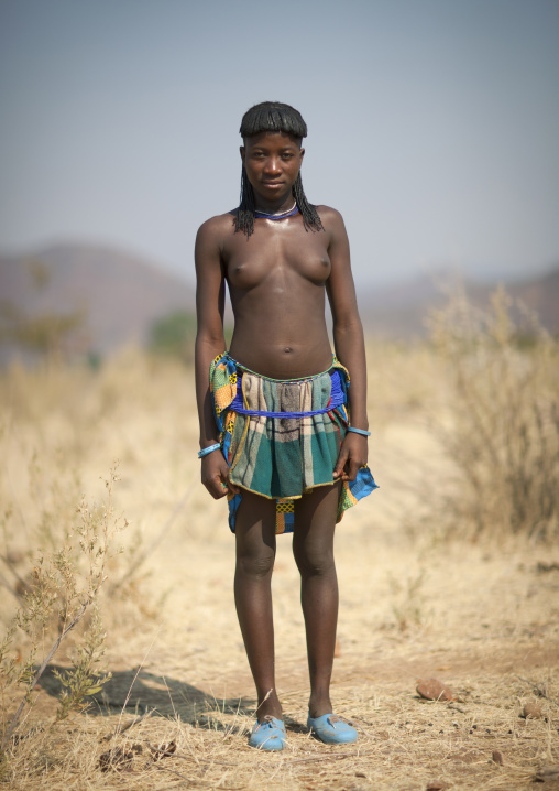 Mucawana Girl Called Capahepe, Village Of Soba, Angola