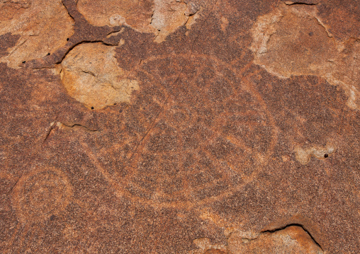 Rock carving in Tchitundo Hulo hills, Namibe Province, Capolopopo, Angola