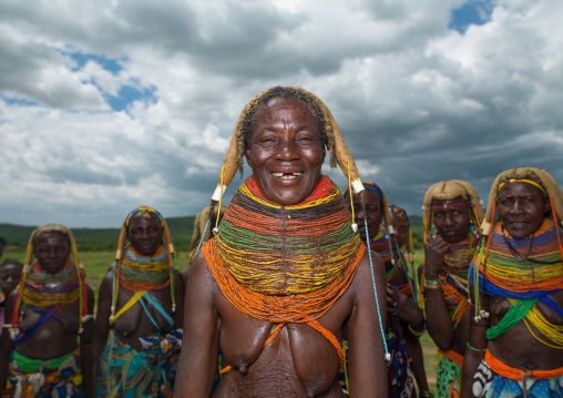 Mumuhuila tribe women, Huila Province, Chibia, Angola