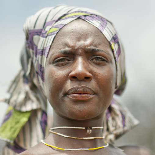Mukubal Woman With A Headscarf, Virie Area, Angola