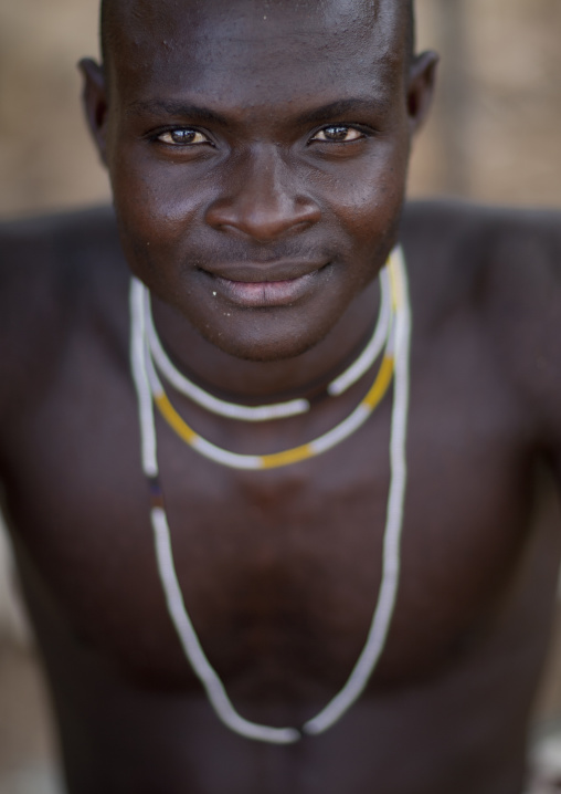 Mucubal Man With Necklace, Virie Area, Angola