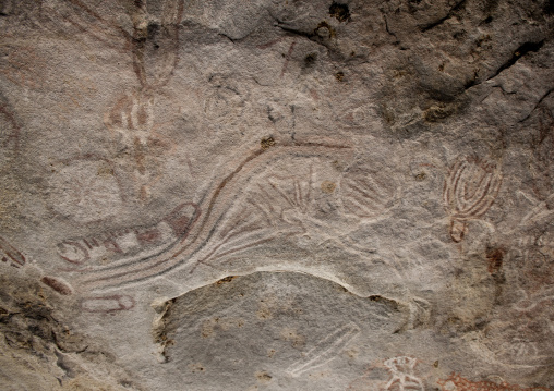 Engravings In Tchitundo Hulo Hills, Angola