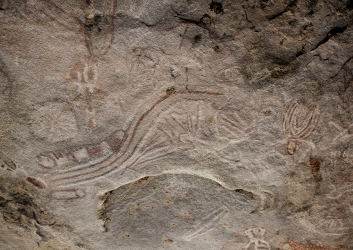 Engravings In Tchitundo Hulo Hills, Angola