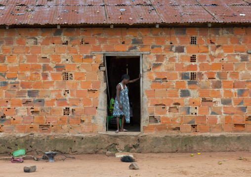 Woman In The Entrance Of Her House, Malanje, Angola