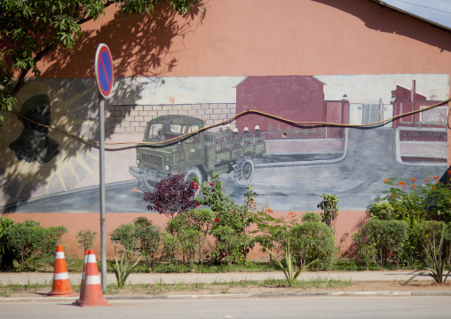 Wall Painting On An Army Base In Luanda, Angola