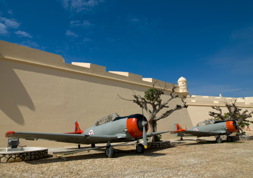 Old Army Planes In Fort San Miguel, Luanda, Angola