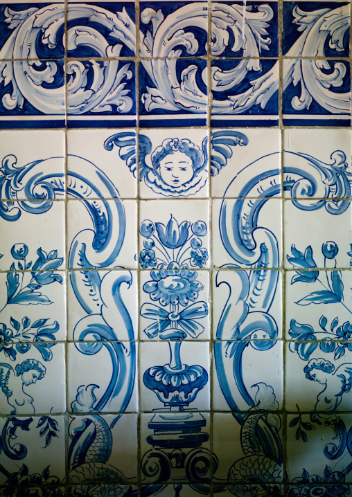 Azulejo Porcelain In A Church, Angola