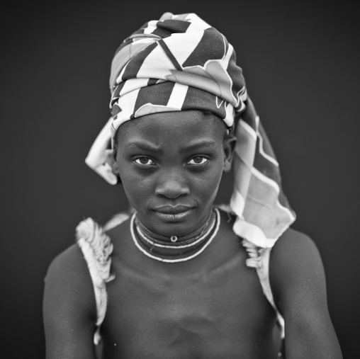 Mucubal Woman With A Headscarf, Virie Area, Angola