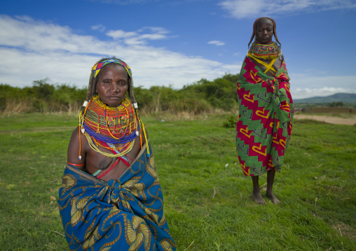 Mwila Women With Togas, Chibia Area, Angola