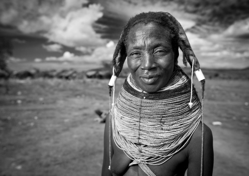Mwila Woman With Vilanda Necklace, Chibia Area, Angola