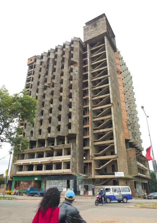 Old Housing Building In Ruins, Huambo, Angola