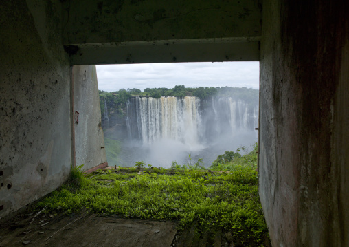 Kalandula Waterfalls From The Ruins Of A Former Hotel, Angola