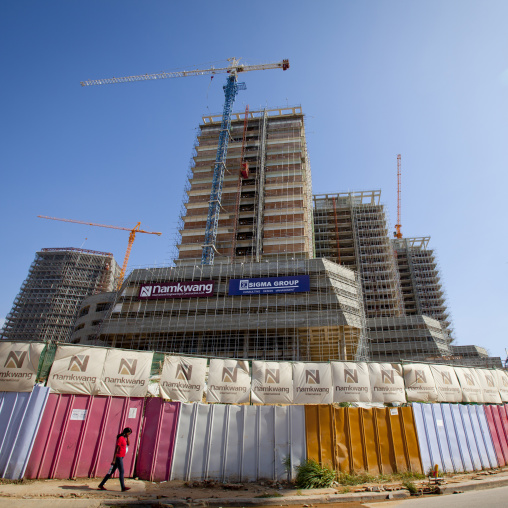 Chinese Building Site In Luanda, Angola