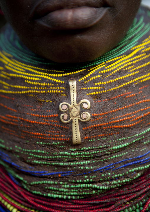 A Vilanda, Traditional Mwila Necklace, Chibia Area, Angola