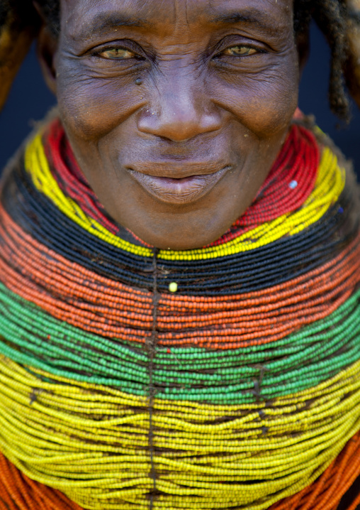 Mwila Woman With A Vilanda Necklace, Chibia Area, Angola