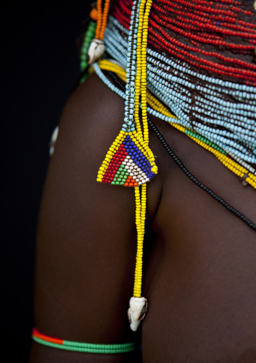 Beads Of Mwila Headdress, Chibia Area, Angola
