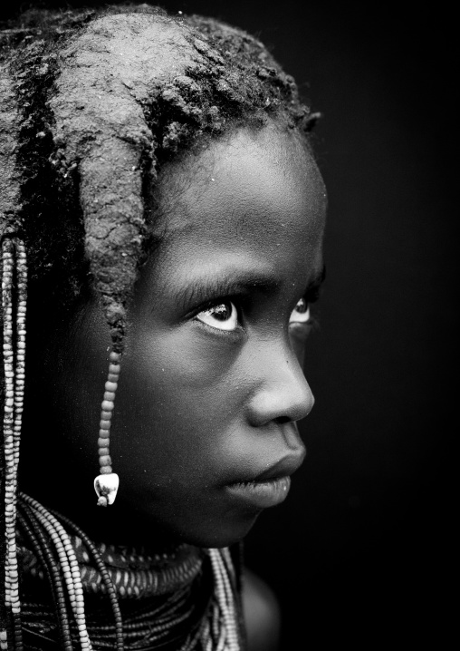 Mwila Girl With Traditional Hairstyle, Angola