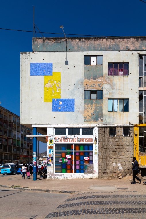 Old portuguese colonial apartments, Huila Province, Lubango, Angola