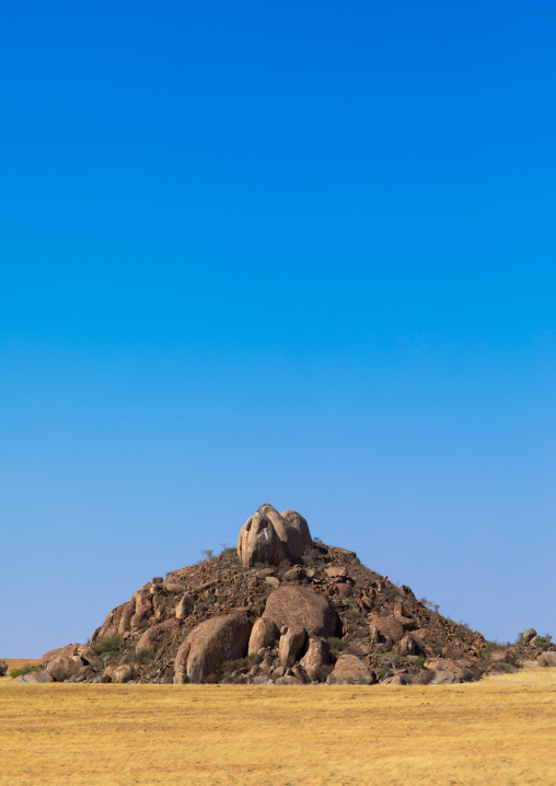 Rock formations in the desert, Namibe Province, Virei, Angola