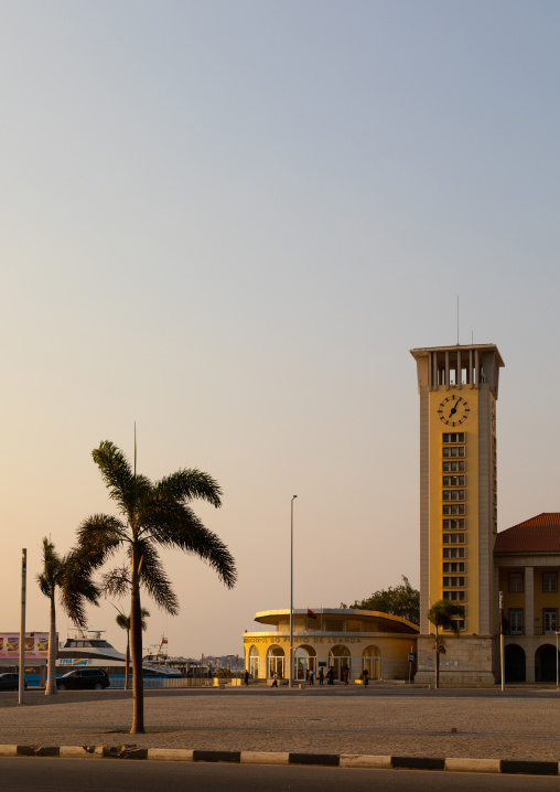 Harbor tower in the Marginal, Luanda Province, Luanda, Angola