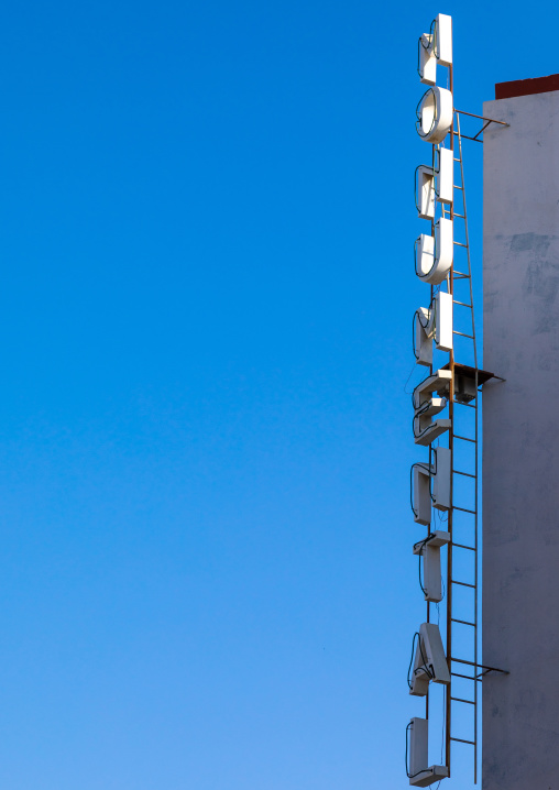 Cinema teatro Monumental sign, Benguela Province, Benguela, Angola