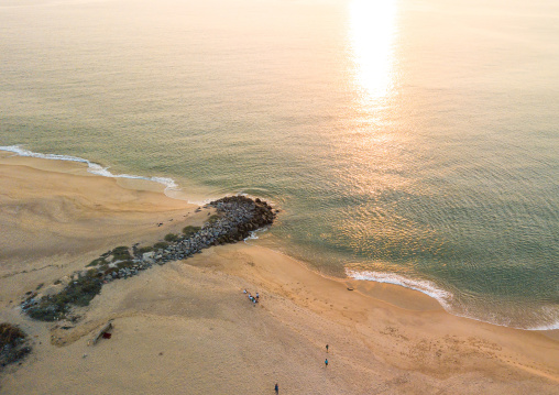 Aerial view of the beach, Benguela Province, Lobito, Angola