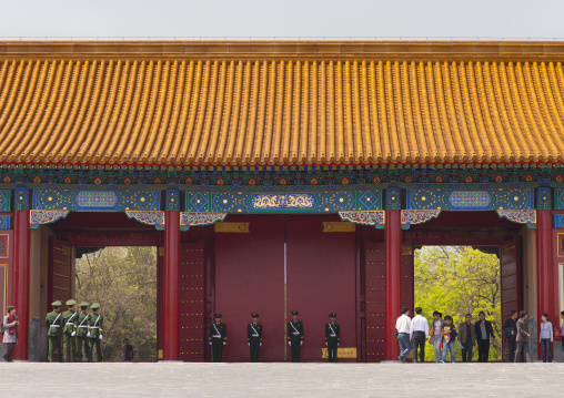 Police Guards At Forbidden City, Beijing, China