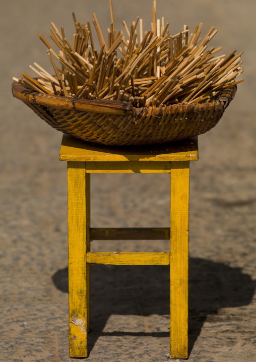 Chopsticks In A Restaurant, Jianshui, Yunnan Province, China