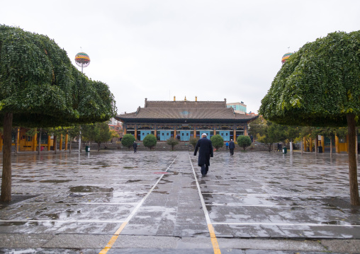 Dongguan grand mosque under the rain, Qinghai province, Xining, China