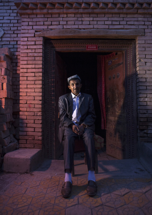 Man in the Old Town Of Kashgar, Xinjiang Uyghur Autonomous Region, China