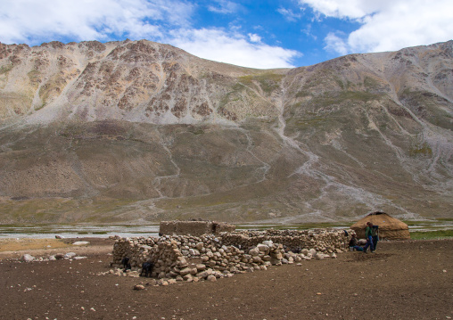 Wakhi village in the mountains, Big pamir, Wakhan, Afghanistan