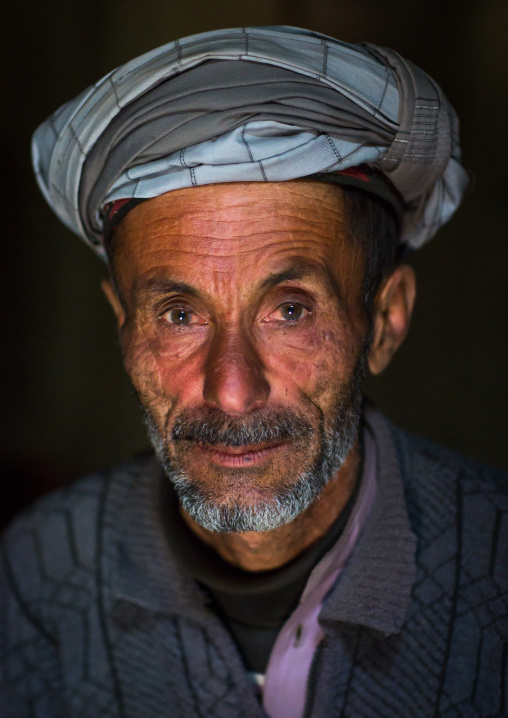 Portrait of an afghan old man, Badakhshan province, Zebak, Afghanistan