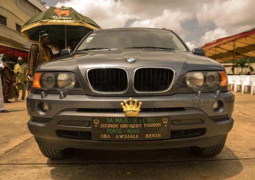 Benin, West Africa, Porto-Novo, gbèmédô tognon zounon king car