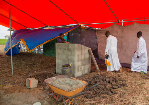 Benin, West Africa, Ganvié, celestial church of christ ceremony