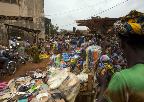 Benin, West Africa, Adjara, busy market