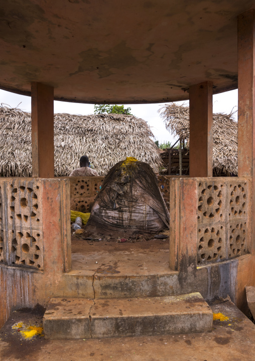 Benin, West Africa, Adjara, legba fetish on a market