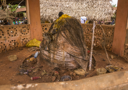 Benin, West Africa, Adjara, legba fetish on a market