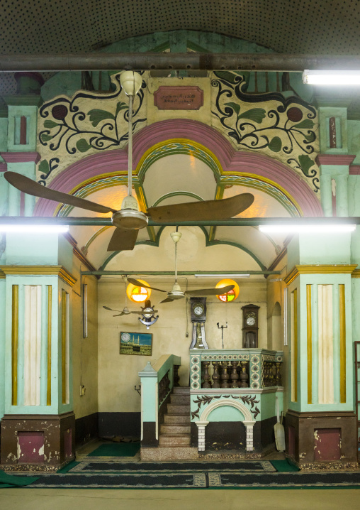 Benin, West Africa, Porto-Novo, praying room inside the great mosque