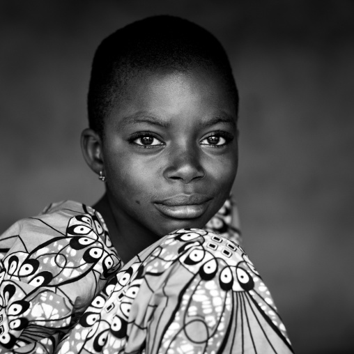 Benin, West Africa, Adjara, beautiful black african girl