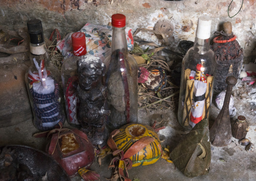 Benin, West Africa, Bonhicon, kagbanon bebe voodoo priest temple
