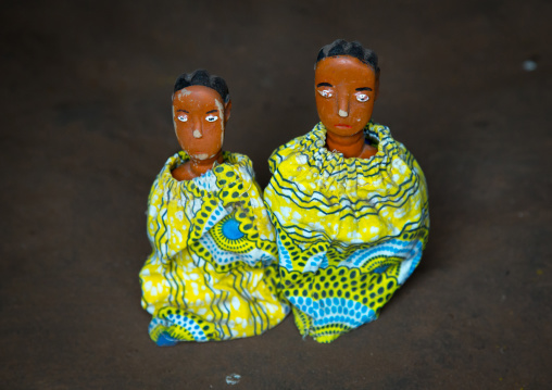 Benin, West Africa, Bopa, carved wooden figures made to house the soul of dead twins