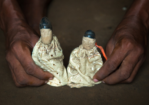 Benin, West Africa, Bopa, carved wooden figures made to house the soul of dead twins