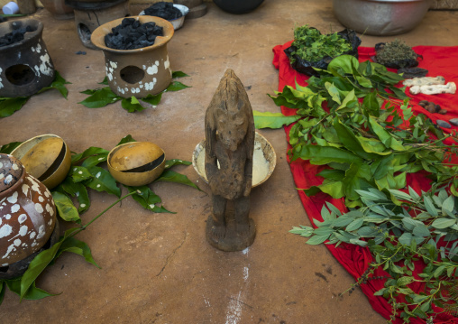 Benin, West Africa, Bonhicon, stuff used for a voodoo ceremony